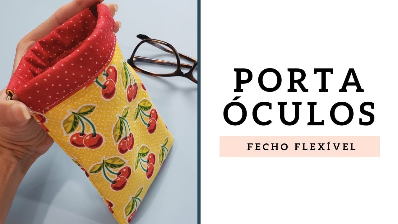 Porta Óculos com Fecho Flexível