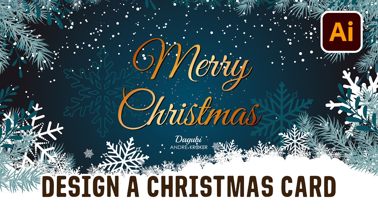 How to make a Christmas Card in Adobe Illustrator