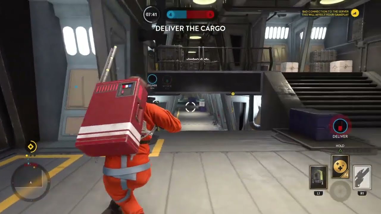 Star Wars Battlefront 1- Joined Late & Carried My Team | Cargo Objective Efforts
