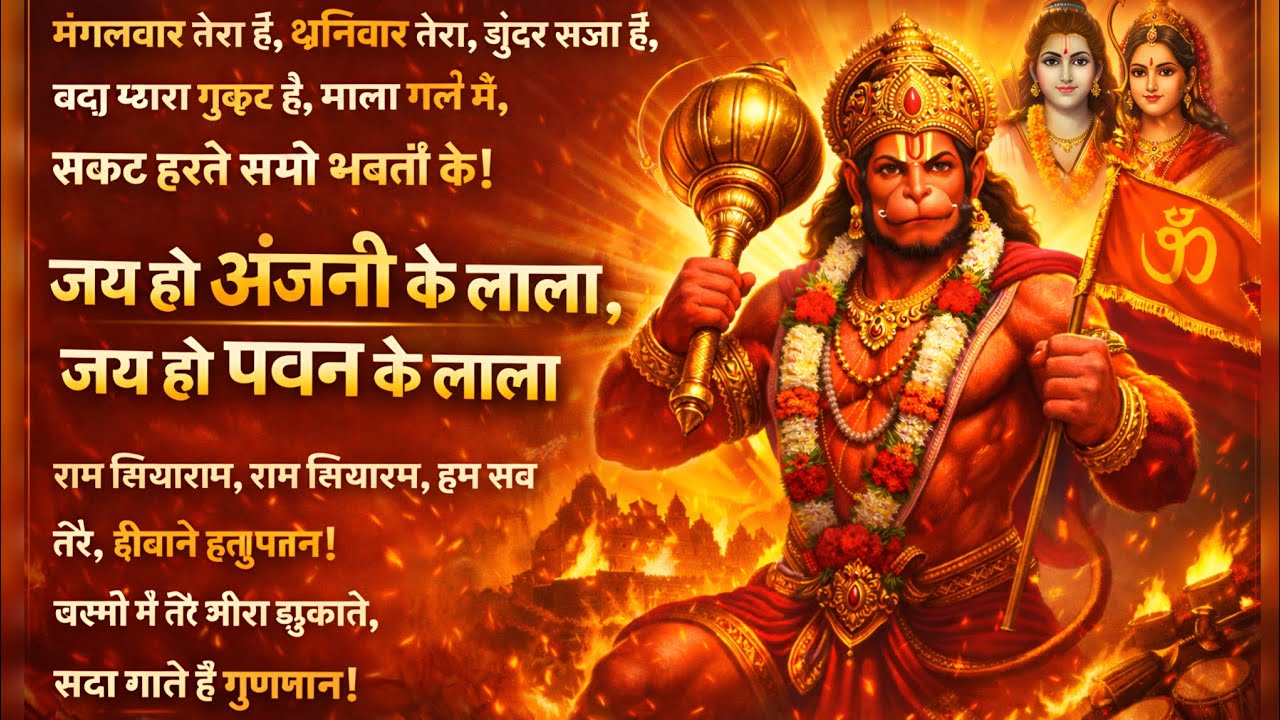 Hanuman Ji Non-Stop Bhajans: मंगलवार तेरा है शनिवार तेरा | Powerful Sankat Mochan Bhakti#bajrangbali