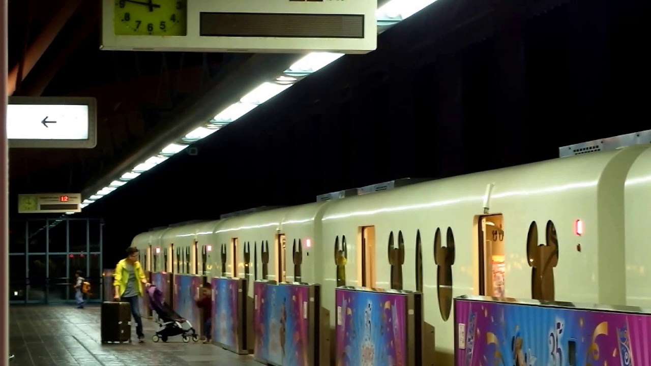 ディズニーリゾートライン 発車風景【接近メロディー・最終放送有り】
