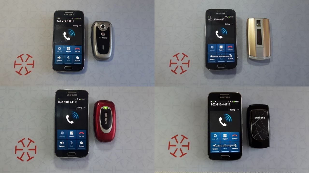 My old button Samsung flip phones incoming calls