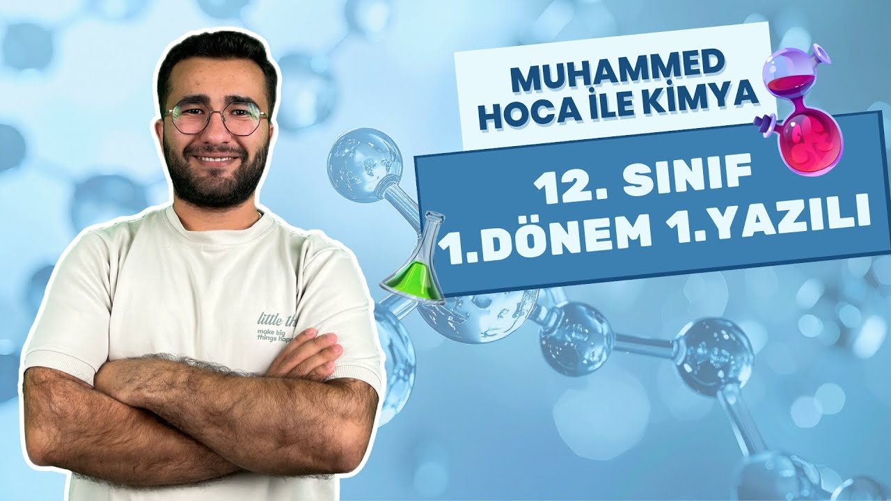 12. Sınıf Kimya 1. Dönem 1. Yazılı Soruları ve Konu Anlatımı #12sınıf