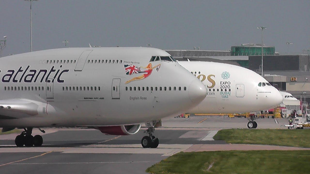 Heavy aircraft at Manchester Airport 29/04/14