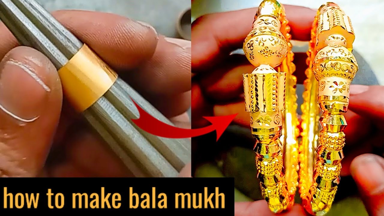 How to Make Gold Bala Mukh | 22K Gold Jewellery Making - Nadiajewellery