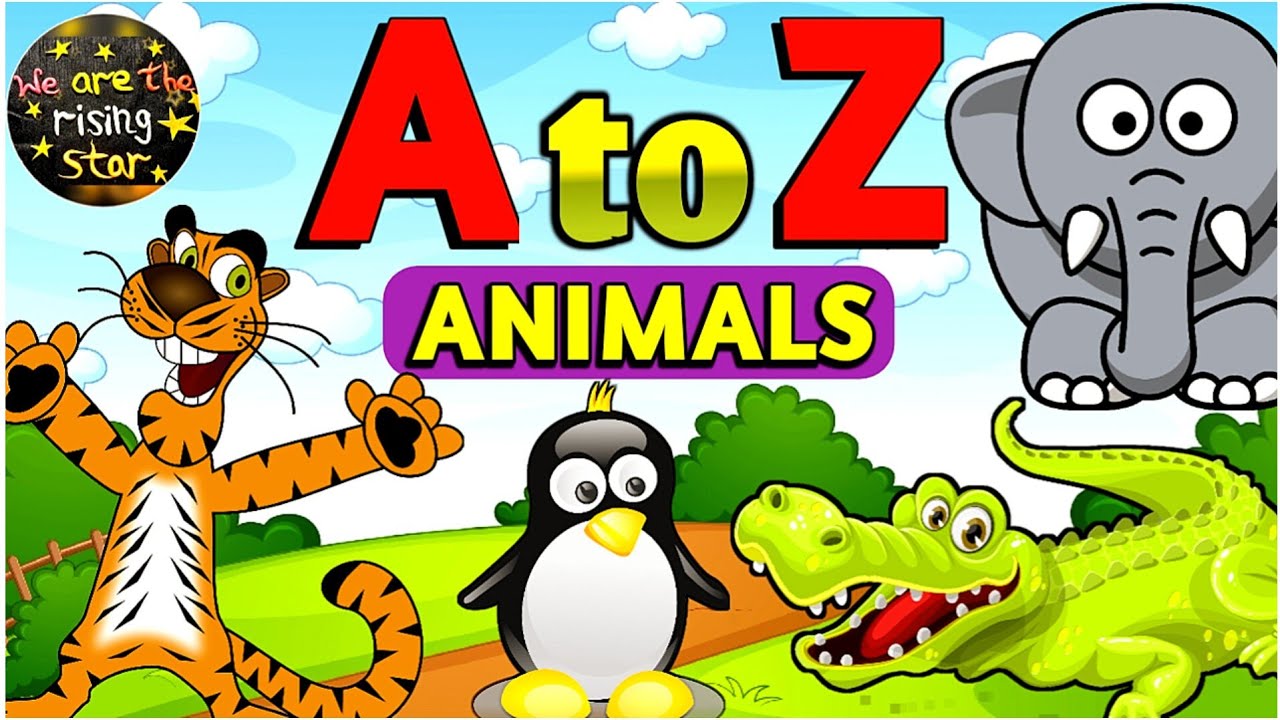 A to Z Animals Name | English Alphabet A to Z | Wild Animals | WATRstar