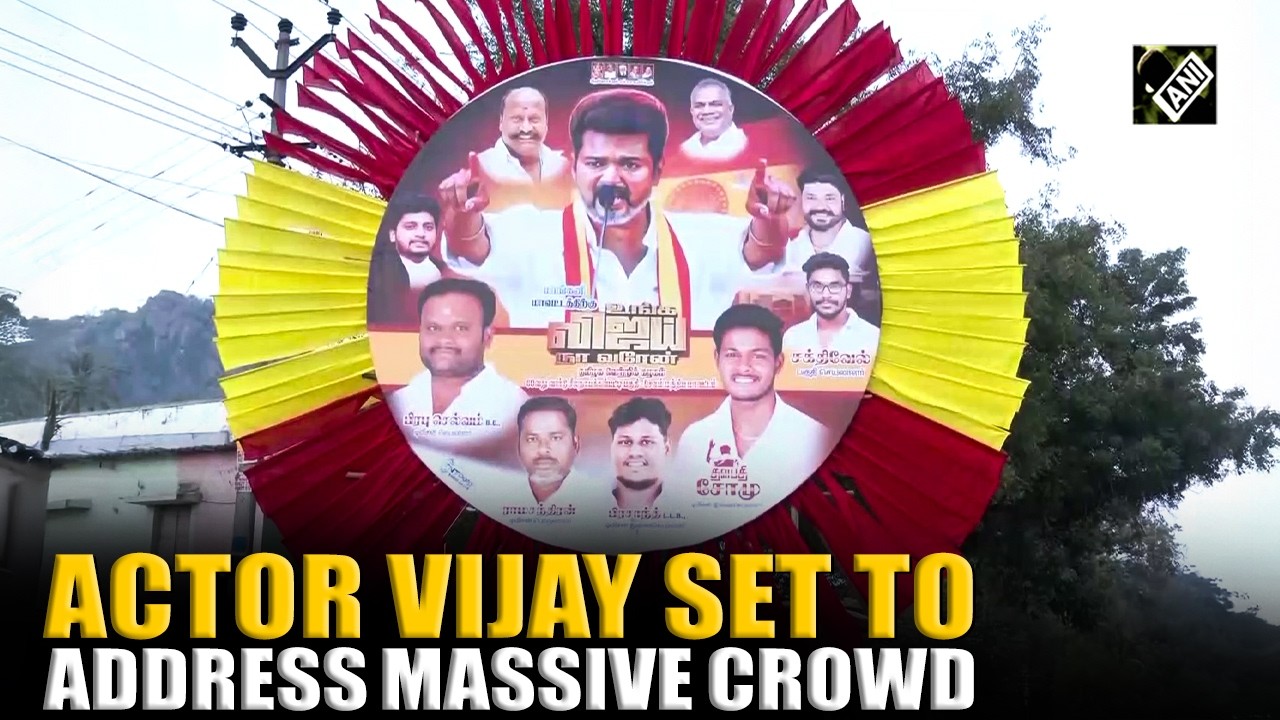 TVK chief, Actor Vijay set to attend election campaign meeting amid heavy security