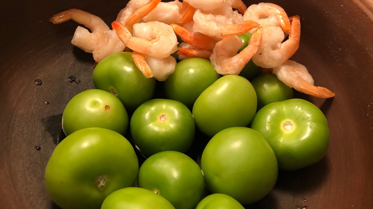 Raw TOMATO with Shrimp # Raw tomato Thoran