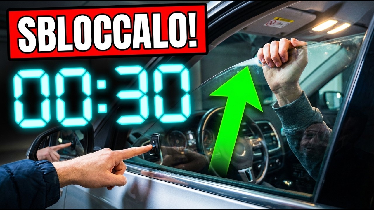 Finestrino che Non Sale? Ecco Come Ripararlo in 30 Secondi