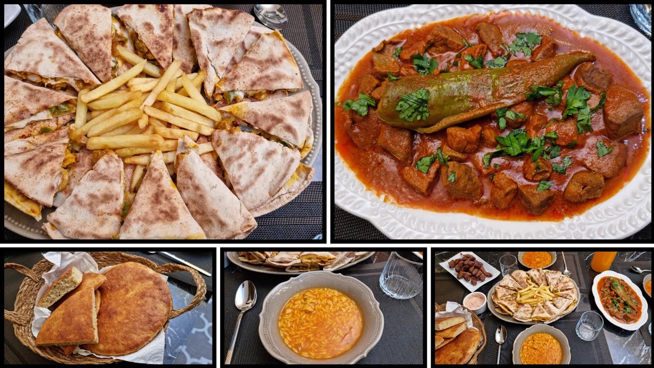 دبارة رمضانية العاشرة|| كمونية/ كاسدياس quesadillas/ خبز طابونة/ شربة لسان عصفور 🌙🕌