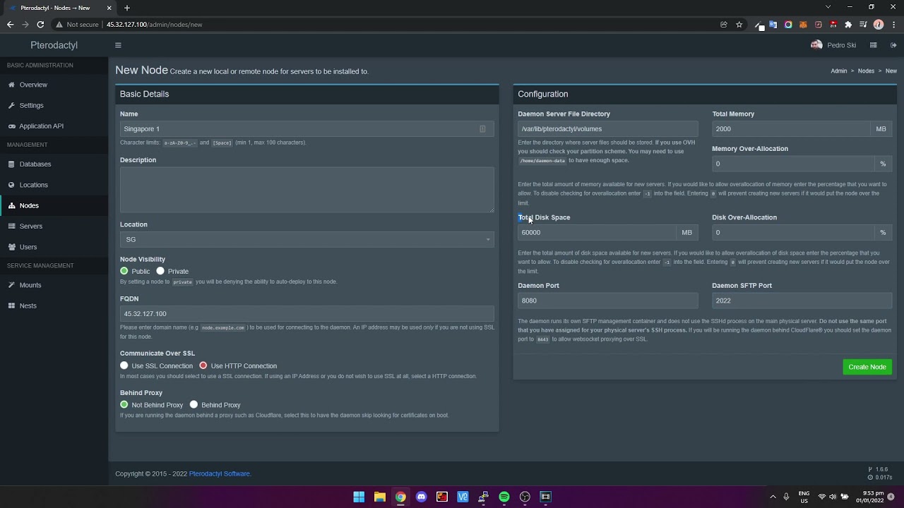 How To Add A Node To Pterodactyl Panel [Have Multiple Servers]