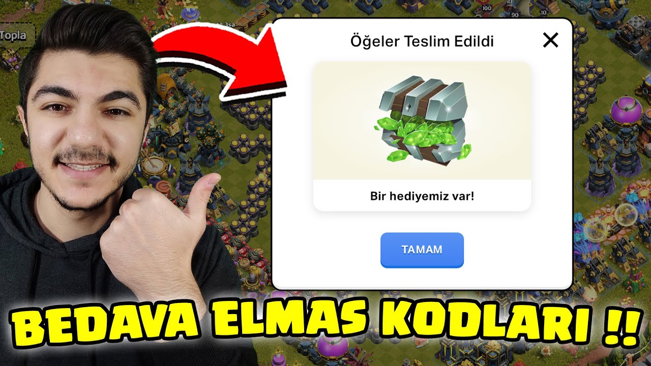 BEDAVA ELMAS KODLARI SIZDIRILDI !! - Clash Of Clans