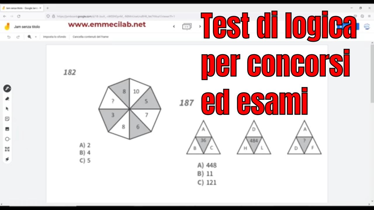 Test di logica per concorsi ed esami