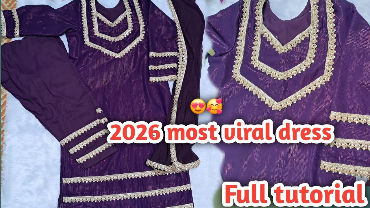 2026 Most viral dress full tutorial #fashion #viral #dress #new #collection #treading #fashion #reel