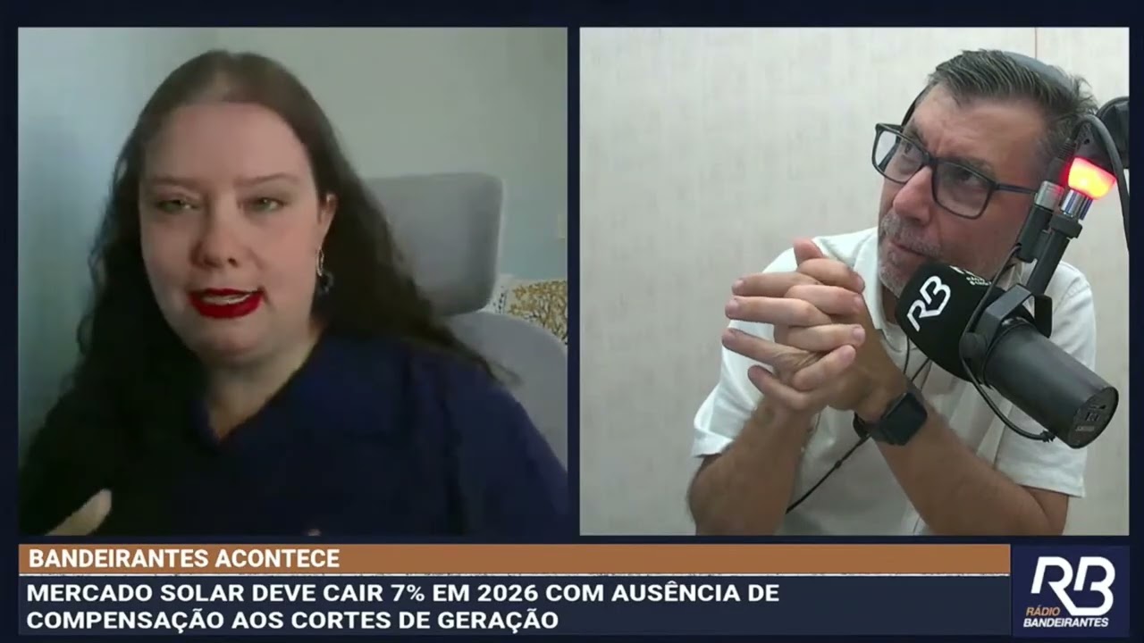 Mercado da solar pode ter retração em 2026? | Entrevista | Rádio Bandeirantes | Isabella Sene
