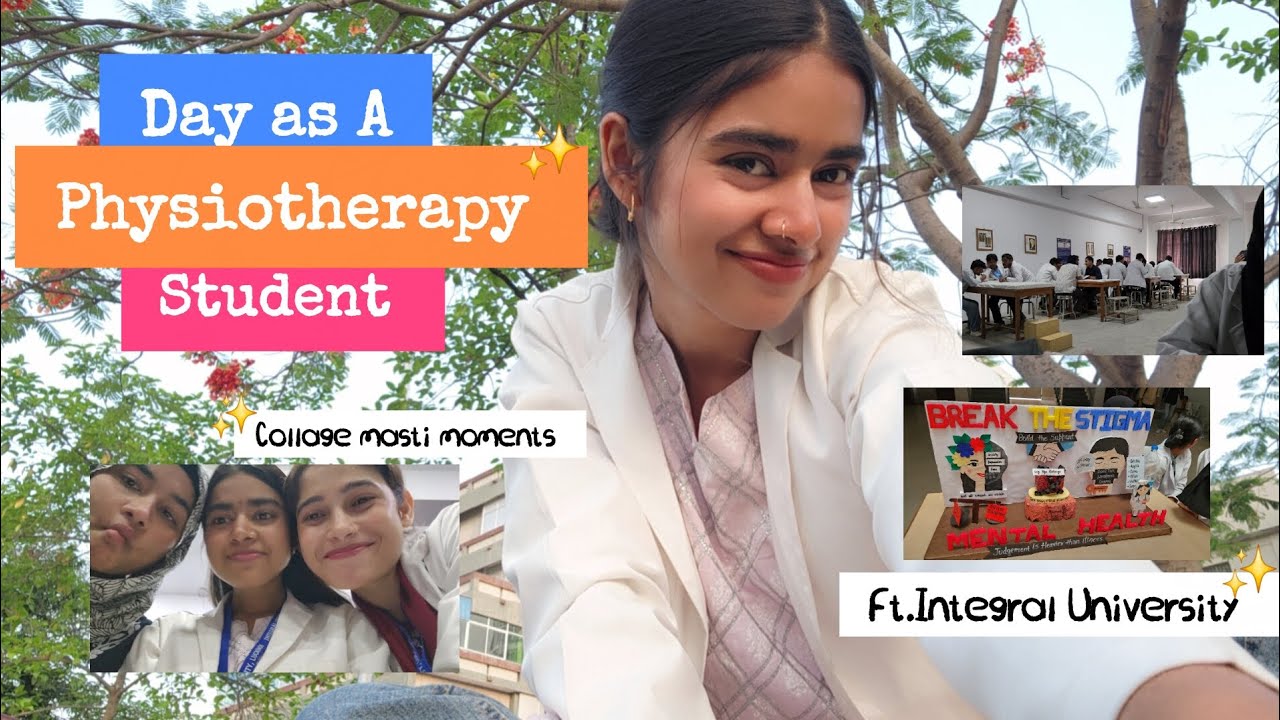 Day as a Physiotherapy Student 🎓✨ | College Masti Moments | Integral University| Fun vlog |💕🐰#vlog4 