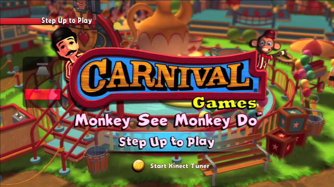 Carnival Games: Monkey See Monkey Do Title Screen (HD)