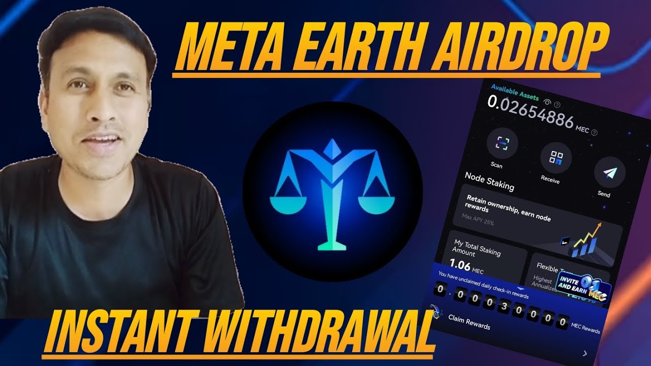 Meta Earth free Airdrop | Instant withdrawal MEC token live 5$ | New crypto Airdrop | Full guide |