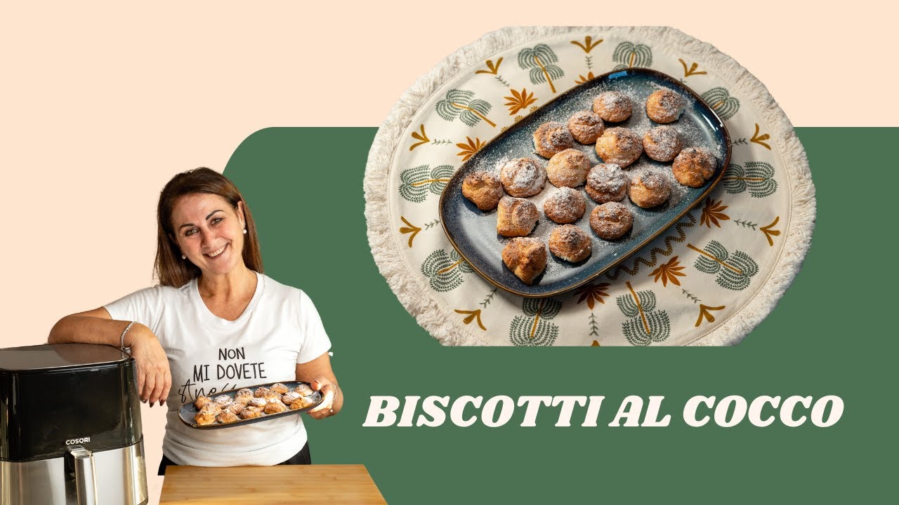 🍪 Biscotti al cocco in friggitrice ad aria: facili, veloci e irresistibili!