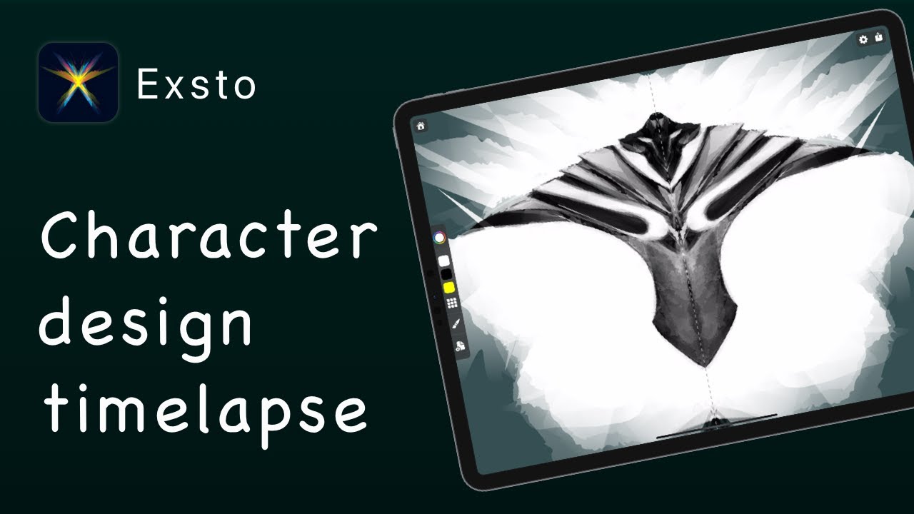 Armored Fantasy Character Design Timelapse - Exsto