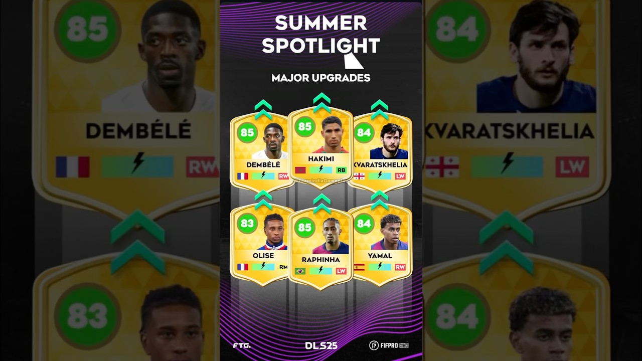 Summer Spotlight Major Upgrades DLS 25 🤩 #dls25 #teamindiagameplay #football #dls25update
