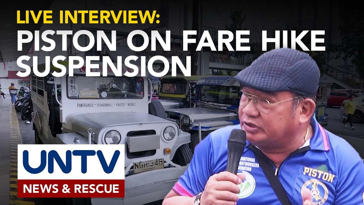 LIVE INTERVIEW: PISTON, dismayado sa fare hike suspension; transport strike, tuloy bukas