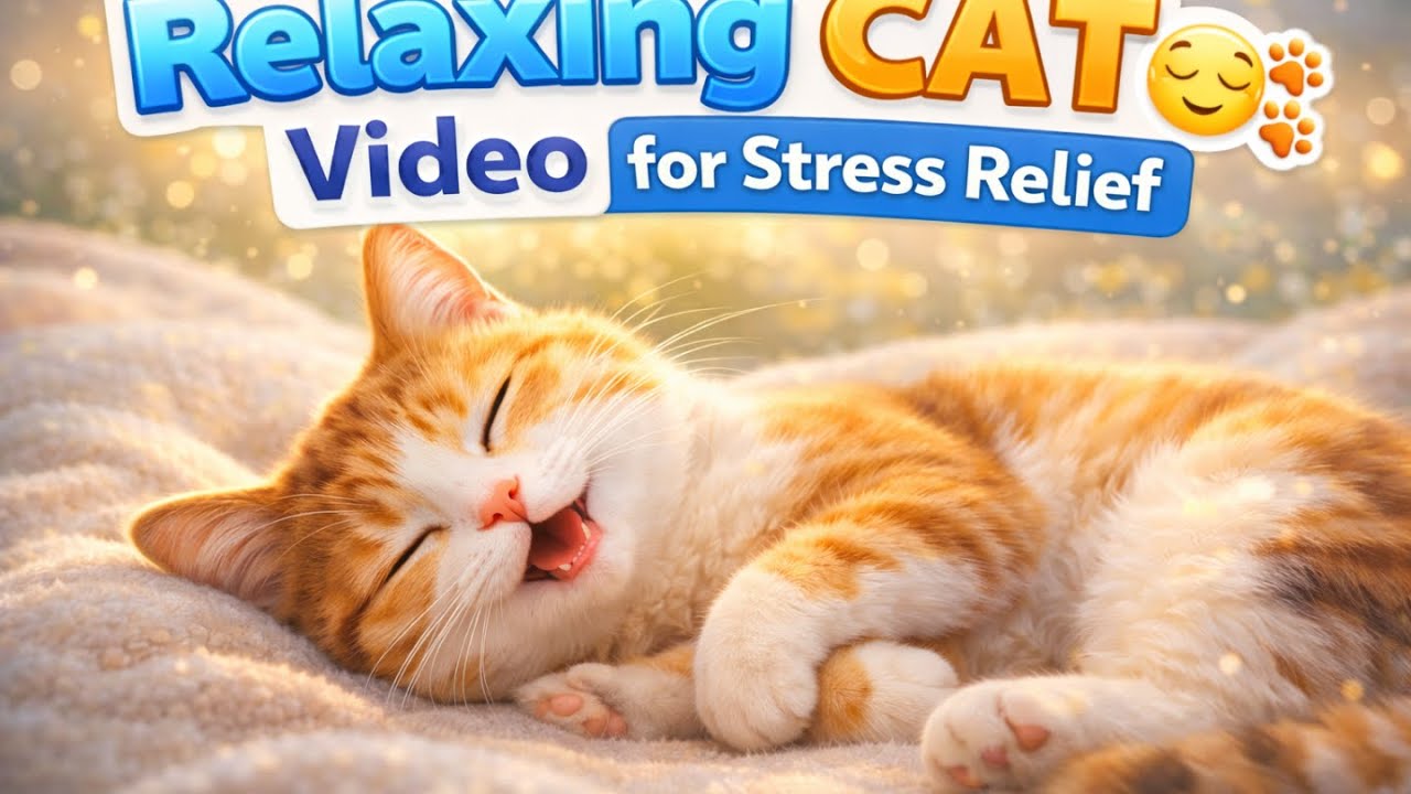 👉 Relaxing Cat Video for Stress Relief 😌🐾