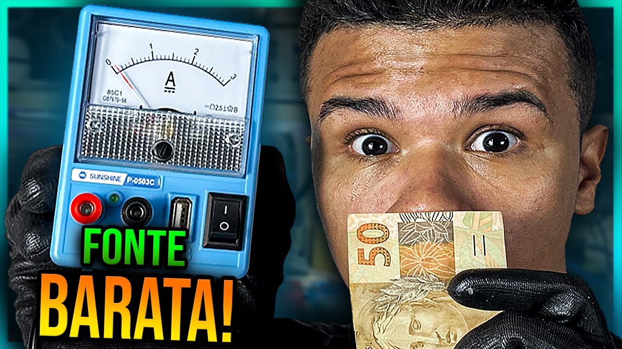 Mini Fonte de Bancada de R$50,00 Será Que é Boa? (Sunshine P0503c)