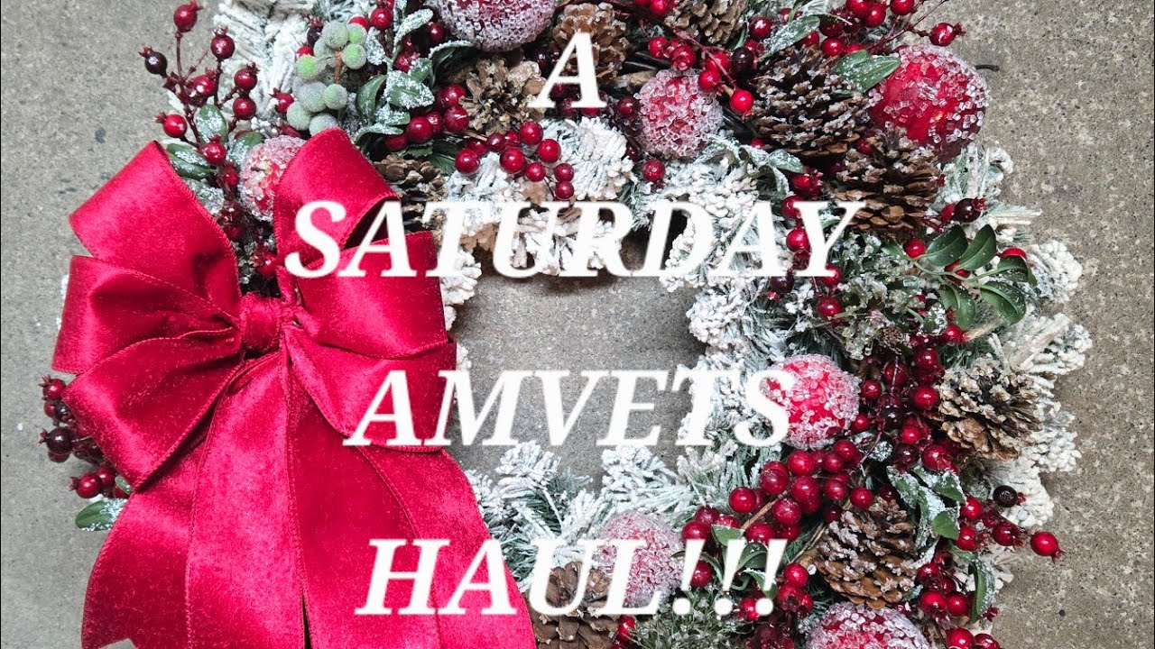 HAPPY SATURDAY!!!🎄12-6-25🎄AMVETS🎄VINTAGE🎄LAUREN and WOOL!!!🎄SECONDHAND LIVING🎄LILLEYBUGGLANE 🇺🇸