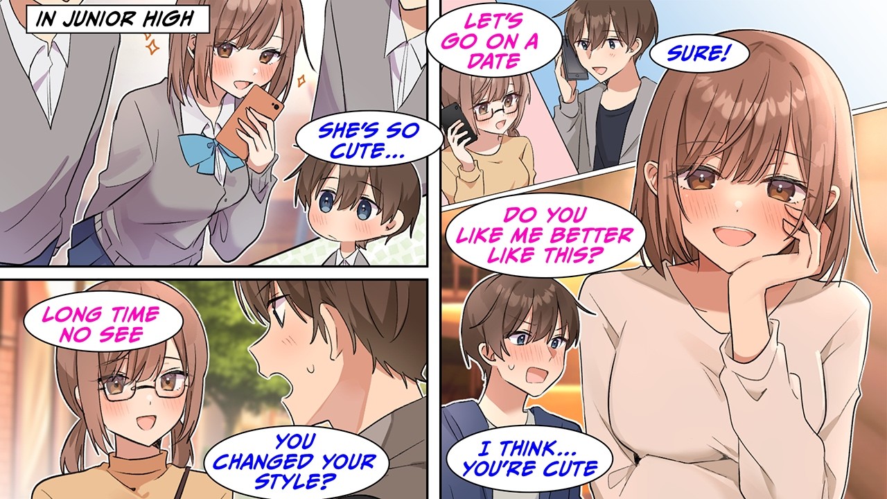 [Manga Dub] My middle school crush went full ugly duckling in high school but...