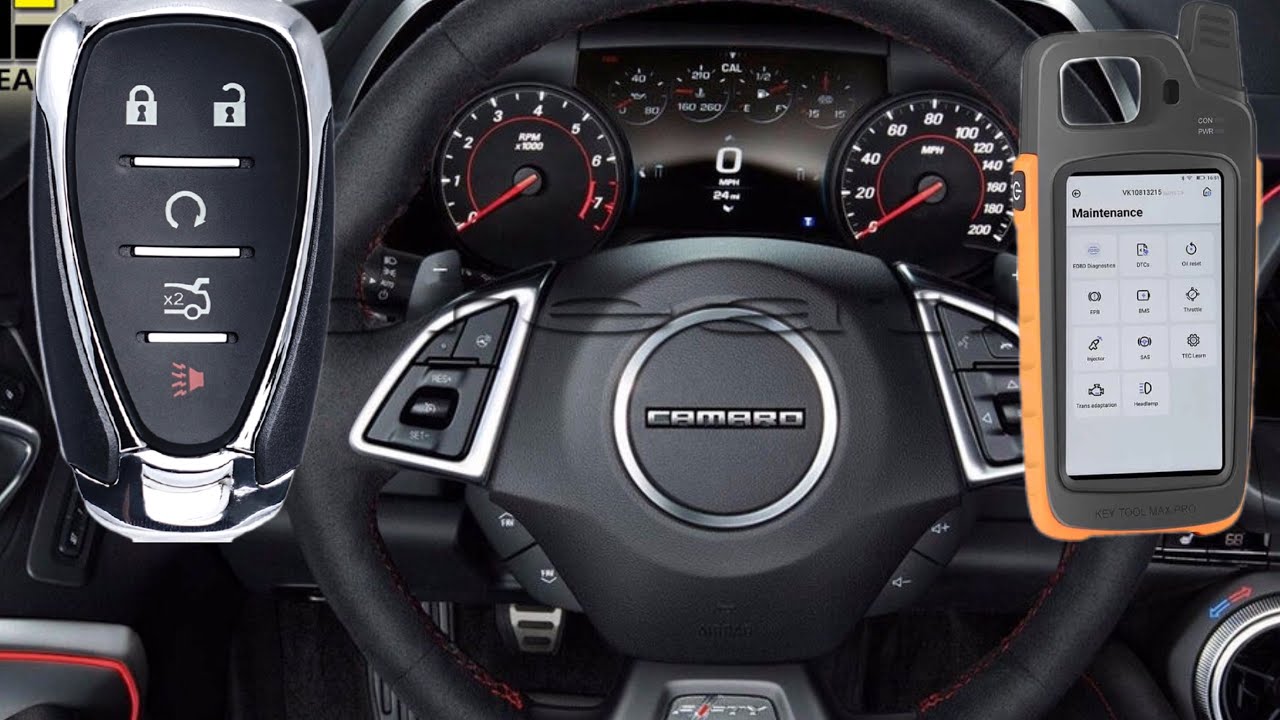 2023 chevrolet camaro smart key programming using vvdi keytools max