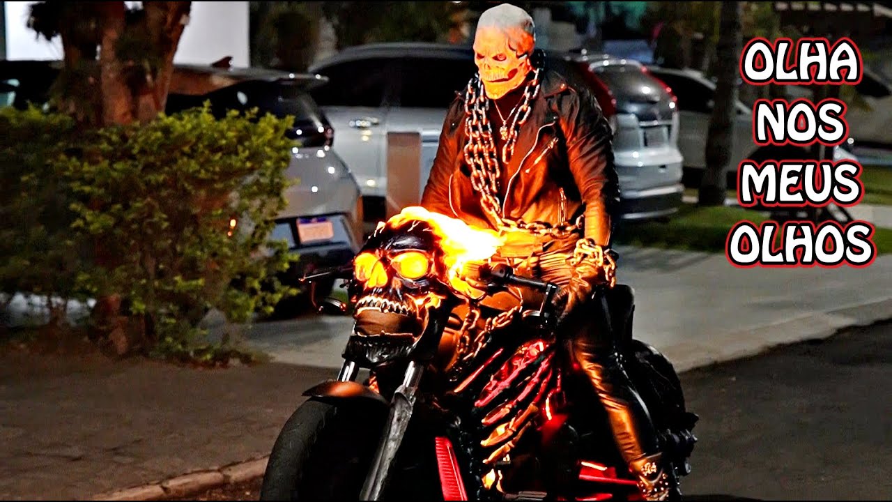 PEGAD!NHA: Motoqueiro Fantasma Apareceu Novamente e... Ghost Rider Prank