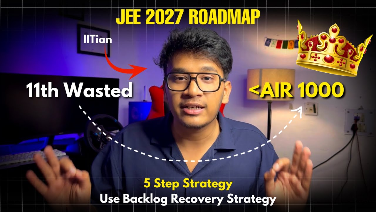 Use Backlog Recovery Strategy to Crack IIT JEE 2027 | 11th Wasted Complete Roadmap | EduSutra