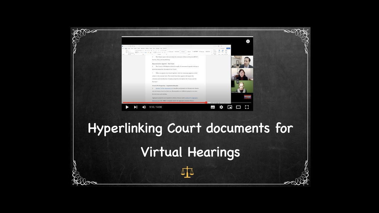 Hyperlinking Court documents for virtual Hearings Part  3: how to create links on Caselines
