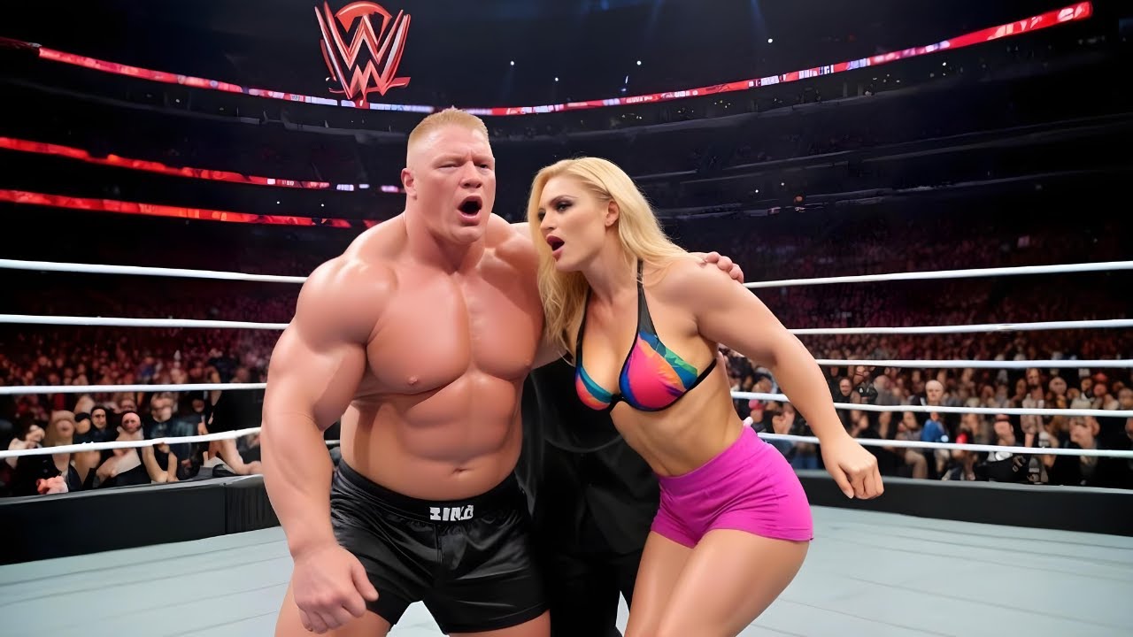 Брок Леснар против Шарлотты Флэр в невероятном межгендерном матче WWE | WWE 2K23