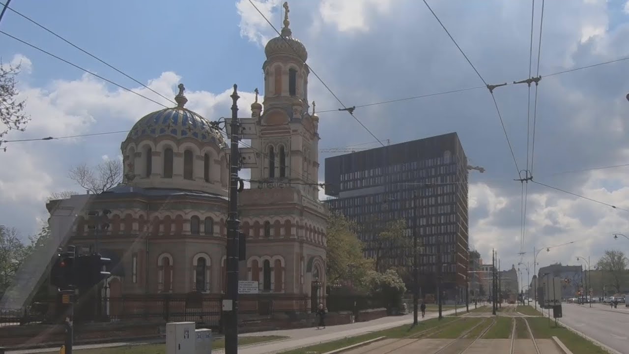 Tramwaje Łódź 2019. Linia 1 Doły - Dw. Chojny. Najkrótsza linia tramwajowa w mieście.