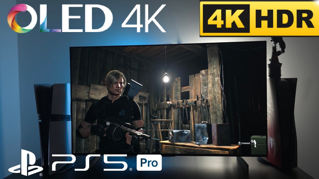 PS5 PRO & OLED RESIDENTE EVIL REMAKE 4 4K 120FPS HDR ULTRA GRÁFICOS 
