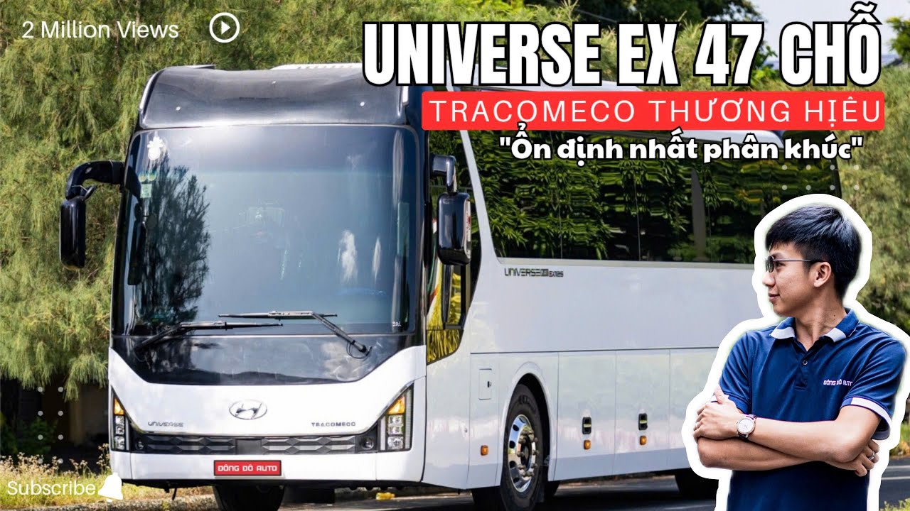 Giá xe UNIVERSE EX TRACOMECO 47 chỗ đời 2026 Weichai 430 Hỗ trợ trả góp HYUNDAI UNIVERSE 0902488366