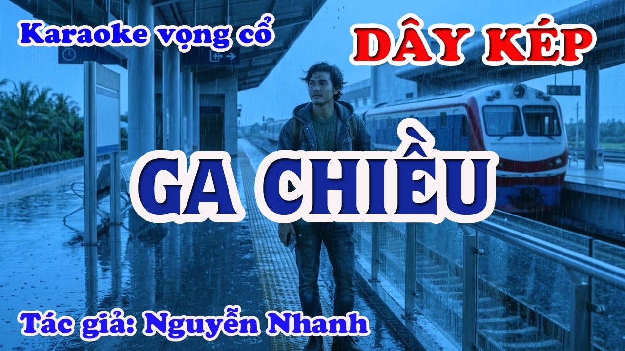 Ga Chiều - Karaoke Vọng cổ Dây Kép - Tác giả: Nguyễn Nhanh