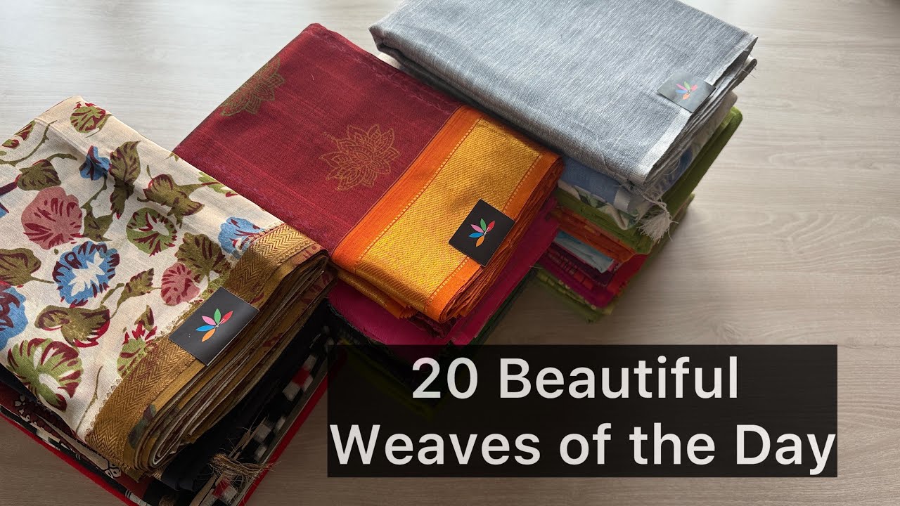 20 Beautiful Weaves of the Day | Shop on www.fabk.in | WhatsApp : 733872202 #fabksarees 