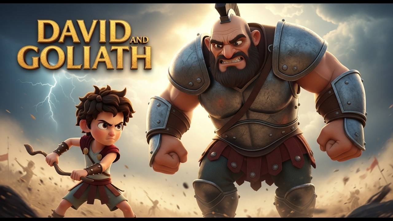 David vs Goliath | From Shepherd to King – Epic 3D Animated Bible Story