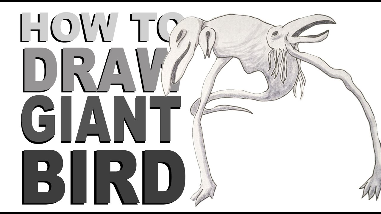 How to draw Giant Bird (Trevor Henderson)