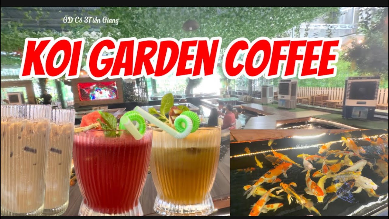 #Koi Garden Coffee,Đại Thế Giới Quận5 ,ngỡ ngàng với đàn cá koi@cobatiengiang7466 