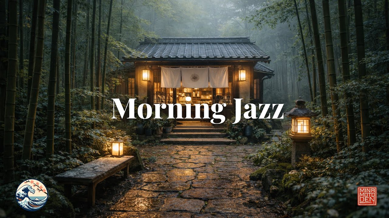 Playlist | Relaxing Jazz in Japanese Forest Cafe | Calm & Focus with Japanese Instruments