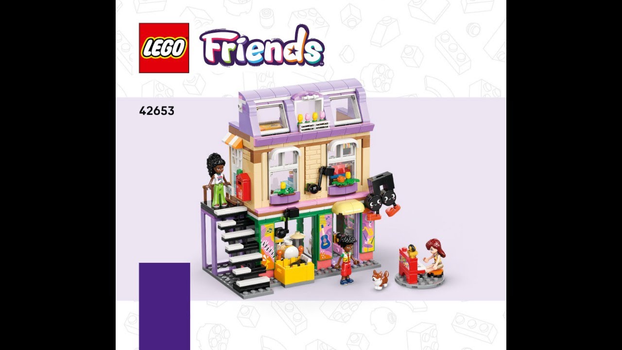 LEGO 42653 Instructions | Friends | Music Shop & Apartment | Heartlake City