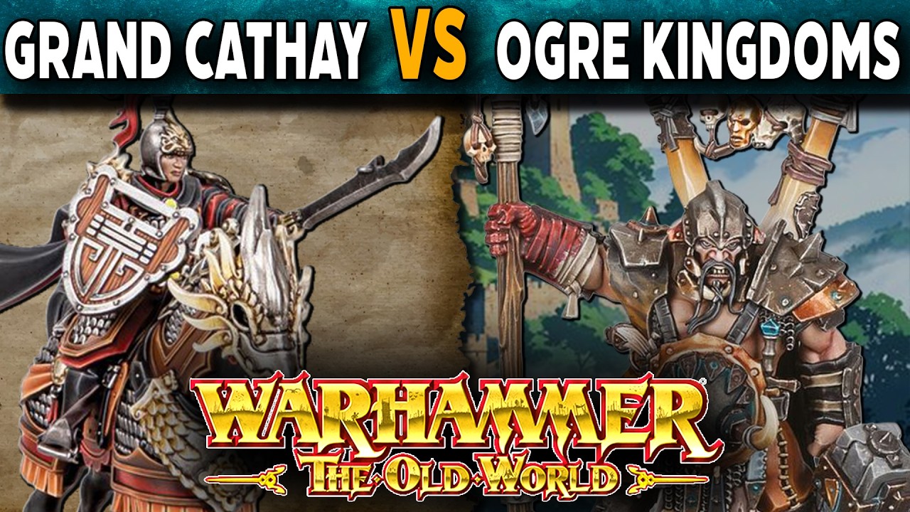 Grand Cathay против Ogre Kingdoms &mdash; Warhammer The Old World, живой отчет о битве