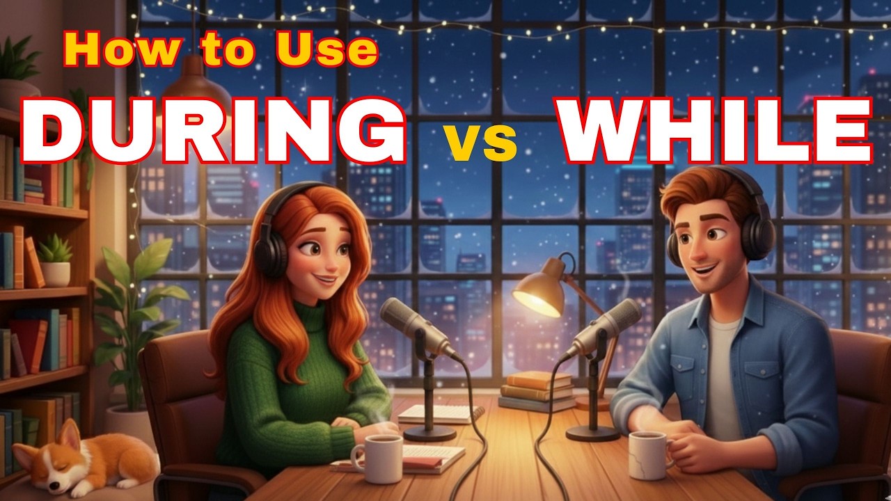 How to Use During vs While in Everyday | Daily English Conversations | English Podcast