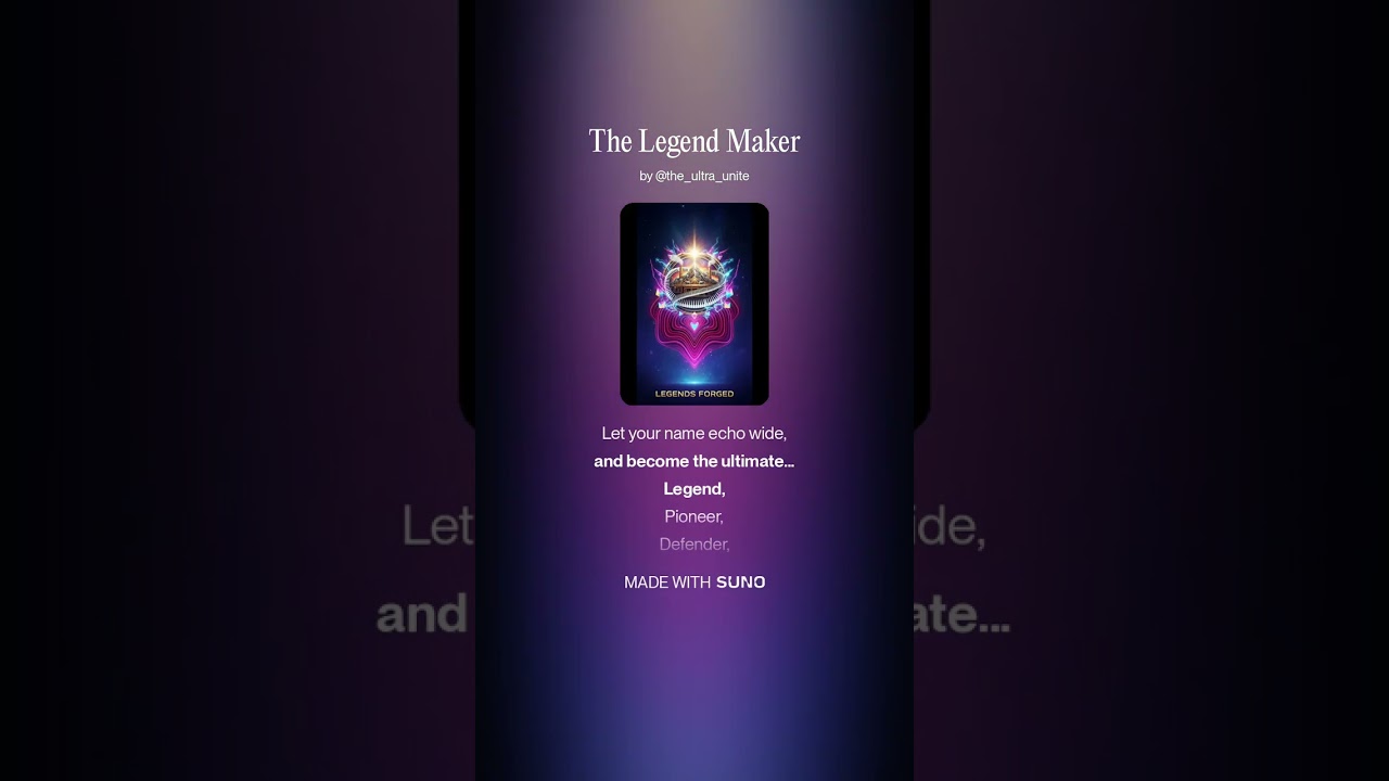 The Legend Maker