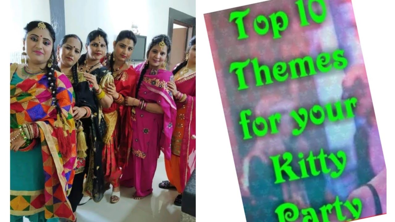 Latest kitty party theme idea🥂🥻👑👠/best kitty party theme for ladies /Part -1#rekhachiku