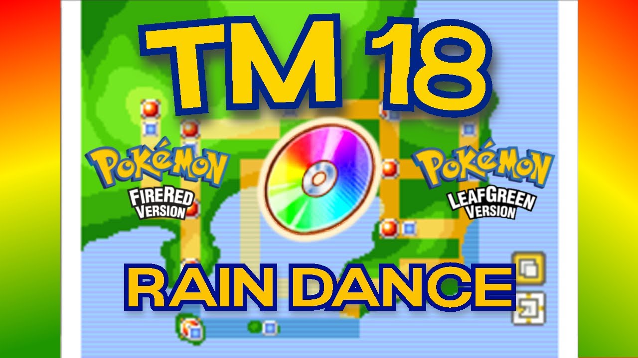 How to get TM 18 RAIN DANCE in Pokemon Fire Red / Leaf Green